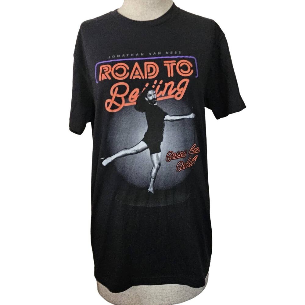 Black JVN Road to Beijing Comedy Tour Tee Shirt Size Small